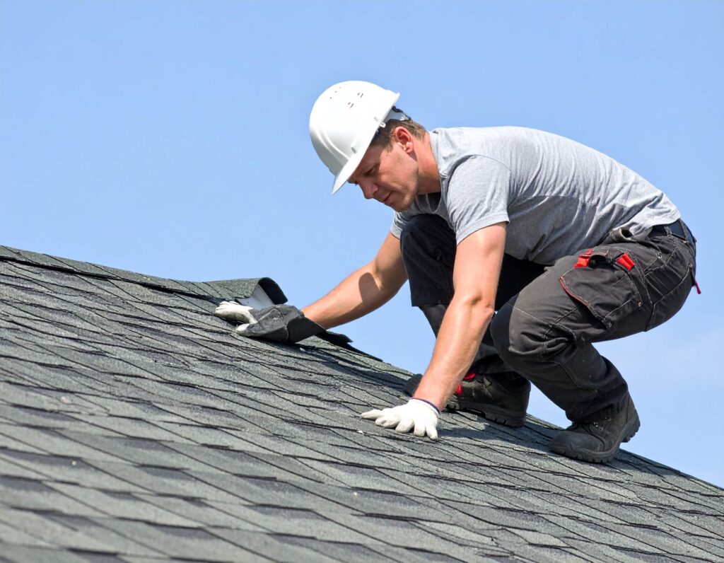 roofer on the roof