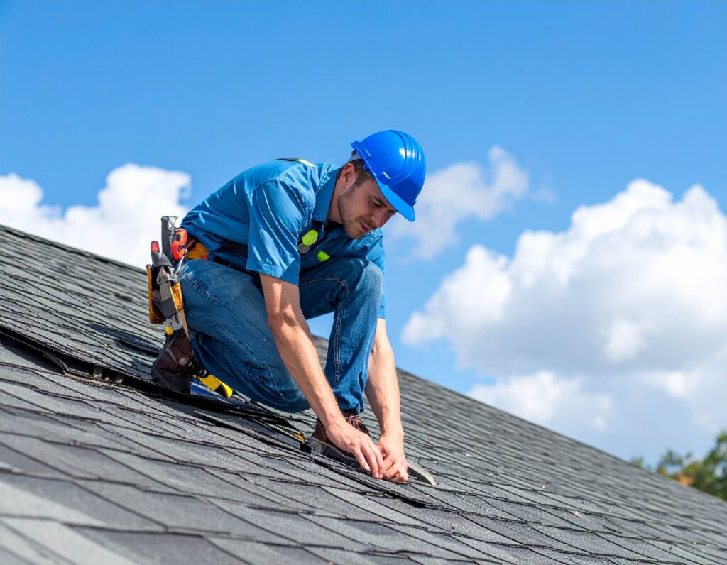 roofer on the roof